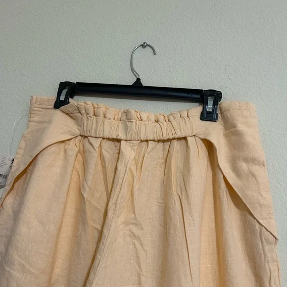 Free-est Demi Cotton-Linen Pants.Color Pale Peach. - Picture 4 of 12